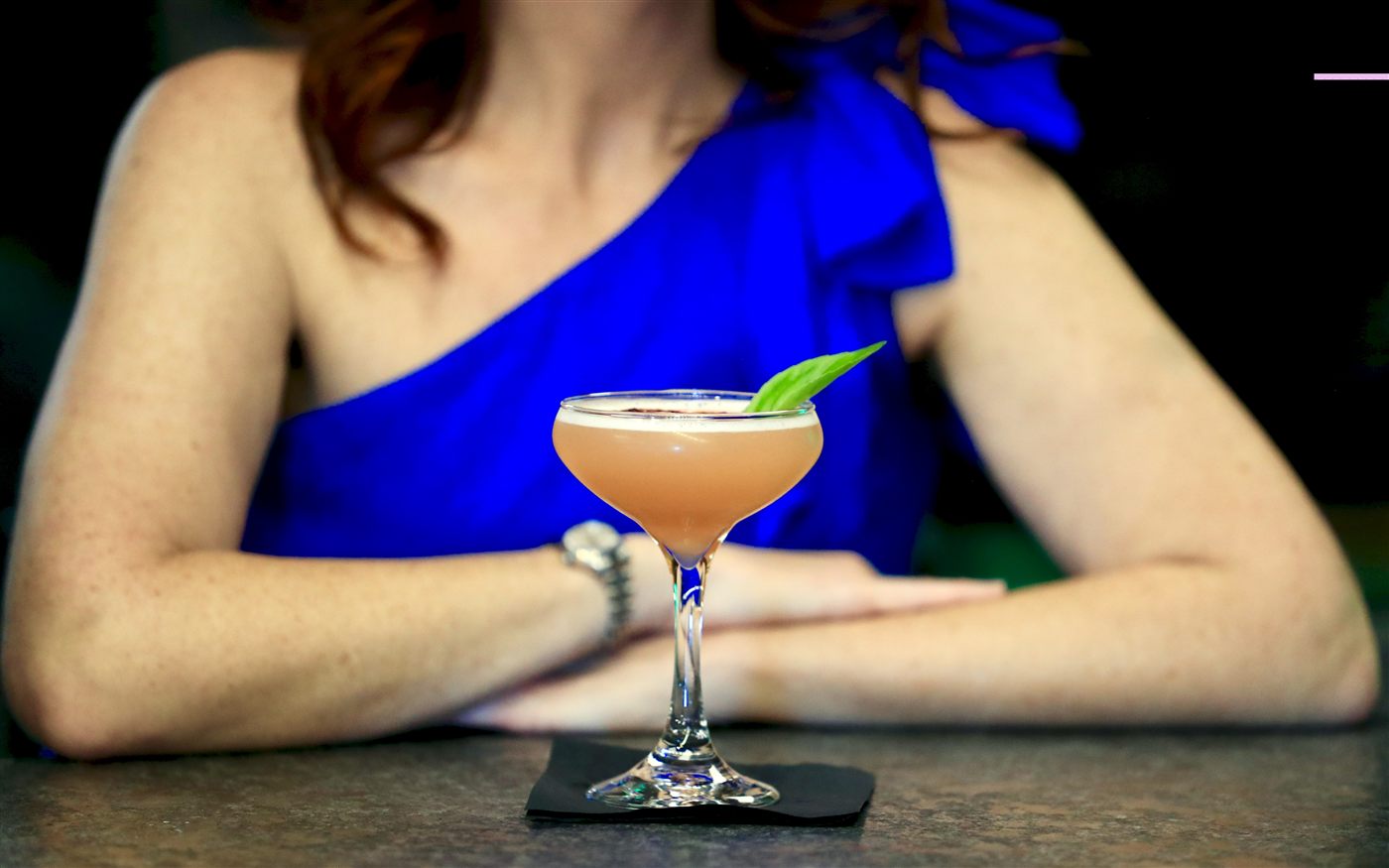 Crafted mocktail at Dragonfly Lounge